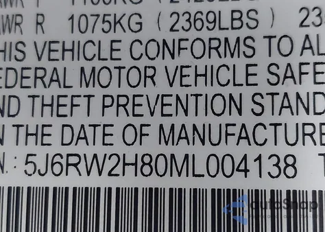2021 Honda Crv Awd Ex-L from USA, damaged, VIN 5J6RW2H80ML004138